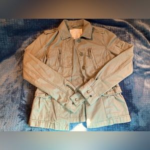 American Eagle Outfitters, size small, light olive colored, cargo jacket